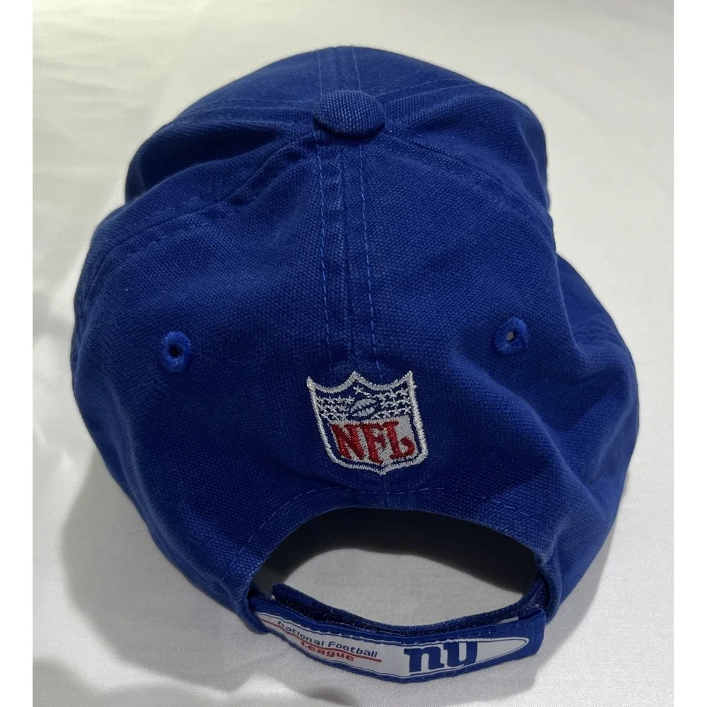 New York Giants Hat Cap One Size Strapback Blue NFL Proline Reebok Hook & Loop